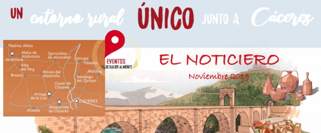 Noticiero de Eventos y Fiestas de la Comarca Tajo-Salor-Almonte. Noviembre 2019.