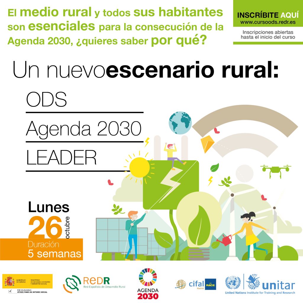 “Agente ODS-Rural” certificado por Naciones Unidas con el curso online gratuito de REDR “Un nuevo escenario rural: ODS, Agenda 2030 y LEADER”.